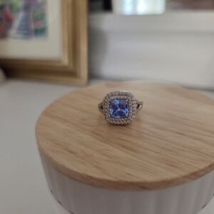 Bright Blue Stone Ring